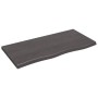 Encimera de baño madera tratada marrón oscuro 100x50x(2-4) cm de vidaXL, Encimeras - Ref: Foro24-3156228, Precio: 109,30 €, D...