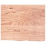 Encimera baño madera maciza tratada marrón claro 60x50x(2-6) cm de vidaXL, Encimeras - Ref: Foro24-3156109, Precio: 78,58 €, ...