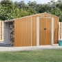 Light brown galvanized steel garden shed 277x192.5x179cm by vidaXL, Sheds - Ref: Foro24-3188298, Price: 404,81 €, Discount: %