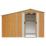 Light brown galvanized steel garden shed 277x192.5x179cm by vidaXL, Sheds - Ref: Foro24-3188298, Price: 404,81 €, Discount: %