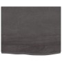 Encimera baño madera maciza tratada marrón oscuro 60x50x(2-4)cm de vidaXL, Encimeras - Ref: Foro24-3156204, Precio: 48,27 €, ...