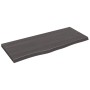 Encimera de baño madera tratada marrón oscuro 100x40x(2-4) cm de vidaXL, Encimeras - Ref: Foro24-3156225, Precio: 91,21 €, De...