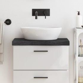 Encimera de baño madera tratada marrón oscuro 60x40x(2-6) cm de vidaXL, Encimeras - Ref: Foro24-3156202, Precio: 64,96 €, Des...