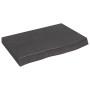 Encimera de baño madera tratada marrón oscuro 60x40x(2-6) cm de vidaXL, Encimeras - Ref: Foro24-3156202, Precio: 64,96 €, Des...