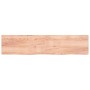 Encimera baño madera maciza tratada marrón claro 220x50x(2-4)cm de vidaXL, Encimeras - Ref: Foro24-3156181, Precio: 140,80 €,...