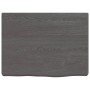 Dark brown treated solid wood bathroom countertop 40x30x(2-4)cm by vidaXL, Countertops - Ref: Foro24-3156186, Price: 35,30 €,...