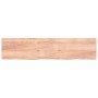 Encimera baño madera maciza tratada marrón claro 220x50x(2-6)cm de vidaXL, Encimeras - Ref: Foro24-3156182, Precio: 165,94 €,...