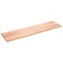 Encimera baño madera maciza tratada marrón claro 220x60x(2-4)cm de vidaXL, Encimeras - Ref: Foro24-3156183, Precio: 163,08 €,...