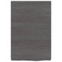 Encimera de baño madera tratada marrón oscuro 40x60x(2-6) cm de vidaXL, Encimeras - Ref: Foro24-3156196, Precio: 50,11 €, Des...