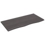 Encimera baño madera maciza tratada marrón oscuro 100x50x2 cm de vidaXL, Encimeras - Ref: Foro24-3156227, Precio: 86,97 €, De...