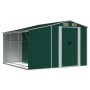 Green galvanized steel garden shed 277x279x179 cm by vidaXL, Sheds - Ref: Foro24-3188287, Price: 519,99 €, Discount: %