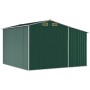 Green galvanized steel garden shed 277x279x179 cm by vidaXL, Sheds - Ref: Foro24-3188287, Price: 519,99 €, Discount: %