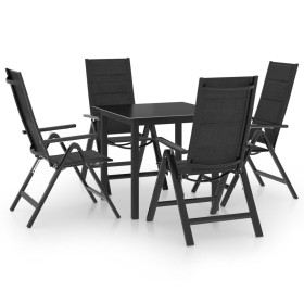 Anthracite gray aluminum 5-piece garden dining set by vidaXL, Garden sets - Ref: Foro24-3070634, Price: 414,99 €, Discount: %