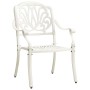 Bistro table and chairs 3 pieces white cast aluminum by vidaXL, Garden sets - Ref: Foro24-3070579, Price: 563,39 €, Discount: %