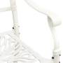 Bistro table and chairs 3 pieces white cast aluminum by vidaXL, Garden sets - Ref: Foro24-3070579, Price: 563,39 €, Discount: %