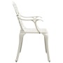 Bistro table and chairs 5 pieces white cast aluminum by vidaXL, Garden sets - Ref: Foro24-3070615, Price: 731,88 €, Discount: %