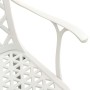 Bistro table and chairs 5 pieces white cast aluminum by vidaXL, Garden sets - Ref: Foro24-3070615, Price: 731,88 €, Discount: %