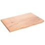 Encimera de baño madera maciza tratada marrón claro 60x40x2 cm de vidaXL, Encimeras - Ref: Foro24-3156104, Precio: 55,32 €, D...