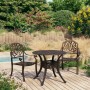 Bistro table and chairs 3-piece set cast aluminum bronze color by vidaXL, Garden sets - Ref: Foro24-3070574, Price: 458,34 €,...