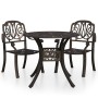 Bistro table and chairs 3-piece set cast aluminum bronze color by vidaXL, Garden sets - Ref: Foro24-3070574, Price: 458,34 €,...