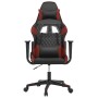 Gaming-Stuhl aus schwarzem und weinrotem Kunstleder von vidaXL, Gaming-Stühle - Ref: Foro24-3143760, Preis: 129,43 €, Rabatt: %