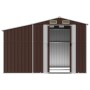 Brown galvanized steel garden shed 277x192.5x179 cm by vidaXL, Sheds - Ref: Foro24-3188295, Price: 450,28 €, Discount: %