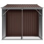 Brown galvanized steel garden shed 277x192.5x179 cm by vidaXL, Sheds - Ref: Foro24-3188295, Price: 450,28 €, Discount: %