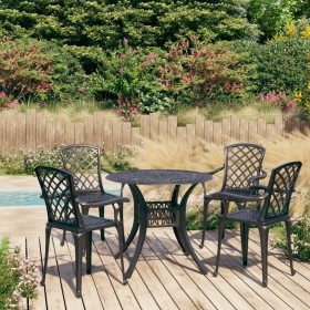 Bistro table and chairs 5-piece set, black cast aluminum by vidaXL, Garden sets - Ref: Foro24-3070611, Price: 727,99 €, Disco...