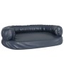 Dark blue synthetic leather foam dog bed 88x65 cm by vidaXL, Beds for dogs - Ref: Foro24-171315, Price: 78,37 €, Discount: %