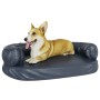 Dark blue synthetic leather foam dog bed 88x65 cm by vidaXL, Beds for dogs - Ref: Foro24-171315, Price: 78,37 €, Discount: %