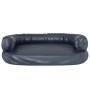 Dark blue synthetic leather foam dog bed 88x65 cm by vidaXL, Beds for dogs - Ref: Foro24-171315, Price: 78,37 €, Discount: %