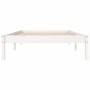 Solid white pine wood bed frame 75x190 cm by vidaXL, Beds and slatted bases - Ref: Foro24-835731, Price: 87,56 €, Discount: %