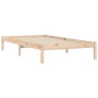 Estructura de cama madera maciza pino 75x190 cm de vidaXL, Camas y somieres - Ref: Foro24-835730, Precio: 74,99 €, Descuento: %