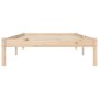 Estructura de cama madera maciza pino 75x190 cm de vidaXL, Camas y somieres - Ref: Foro24-835730, Precio: 74,99 €, Descuento: %