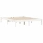 Estructura de cama madera maciza de pino blanco 120x190 cm de vidaXL, Camas y somieres - Ref: Foro24-835737, Precio: 121,67 €...