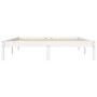 Estructura de cama madera maciza de pino blanco 120x190 cm de vidaXL, Camas y somieres - Ref: Foro24-835737, Precio: 121,67 €...