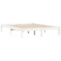 Estructura de cama madera maciza de pino blanco 120x190 cm de vidaXL, Camas y somieres - Ref: Foro24-835737, Precio: 121,67 €...