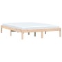 Estructura de cama de madera maciza de pino 140x190 cm de vidaXL, Camas y somieres - Ref: Foro24-835742, Precio: 108,42 €, De...