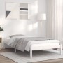 Estructura de cama madera maciza de pino blanco 90x200 cm de vidaXL, Camas y somieres - Ref: Foro24-835746, Precio: 93,42 €, ...