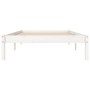 Estructura de cama madera maciza de pino blanco 90x200 cm de vidaXL, Camas y somieres - Ref: Foro24-835746, Precio: 93,42 €, ...