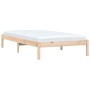 Estructura de cama madera maciza de pino 90x200 cm de vidaXL, Camas y somieres - Ref: Foro24-835745, Precio: 78,64 €, Descuen...