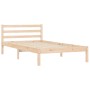 Estructura de cama madera maciza de pino 90x190 cm de vidaXL, Camas y somieres - Ref: Foro24-835811, Precio: 93,67 €, Descuen...