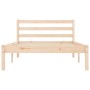 Estructura de cama madera maciza de pino 90x190 cm de vidaXL, Camas y somieres - Ref: Foro24-835811, Precio: 93,67 €, Descuen...