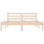 Solid pine wood bed frame 135x190 cm by vidaXL, Beds and slatted bases - Ref: Foro24-835817, Price: 133,49 €, Discount: %