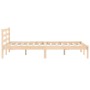 Solid pine wood bed frame 135x190 cm by vidaXL, Beds and slatted bases - Ref: Foro24-835817, Price: 133,49 €, Discount: %