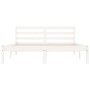 Estructura de cama madera maciza de pino blanco 135x190 cm de vidaXL, Camas y somieres - Ref: Foro24-835818, Precio: 158,05 €...