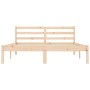 Solid pine wood bed frame 140x190 cm by vidaXL, Beds and slatted bases - Ref: Foro24-835820, Price: 136,25 €, Discount: %