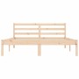 Solid pine wood bed frame 120x200 cm by vidaXL, Beds and slatted bases - Ref: Foro24-835829, Price: 129,17 €, Discount: %