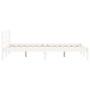 Solid white pine wood bed frame 120x200 cm by vidaXL, Beds and slatted bases - Ref: Foro24-835830, Price: 153,90 €, Discount: %