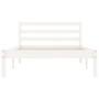 Solid white pine wood bed frame 90x200 cm by vidaXL, Beds and slatted bases - Ref: Foro24-835824, Price: 114,48 €, Discount: %